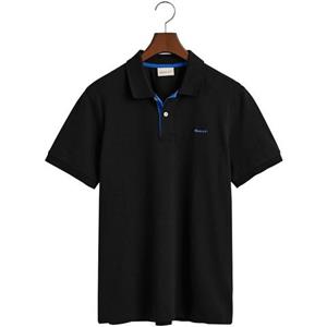 Gant Poloshirt REG CONTRAST PIQUE SS RUGGER met contrastkleurige inzetten