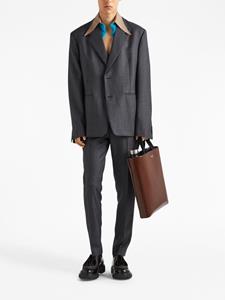 Prada Blazer met puntkraag - Grijs