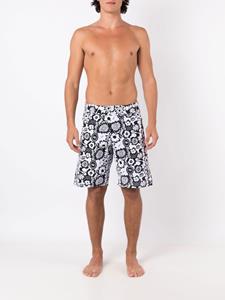 amirslama Amir Slama Bermuda shorts met print - Zwart