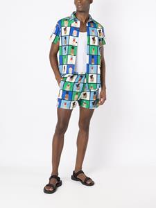 amirslama Amir Slama Shorts met elastische tailleband - Wit