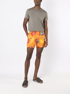 amirslama Amir Slama Shorts met elastische tailleband - Oranje