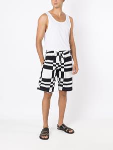 amirslama Amir Slama Shorts met print - Zwart