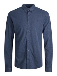 Jack and Jones Jjpique Melange Logo Shirt L/s