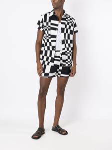 amirslama Amir Slama Shorts met print - Zwart