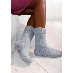 Lavana ABS-sokken gebreid met antislip zool (set, 1 paar)