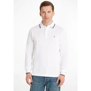 Tommy Hilfiger Poloshirt "1985 RWB TIPPED SLIM LS POLO", mit Kontraststreifen am Kragen und den Ärmeln