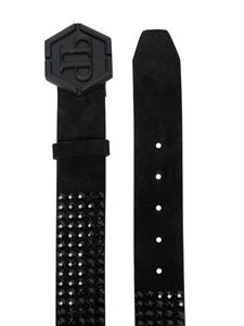 philippplein Philipp Plein Riem met logo-reliëf - Zwart