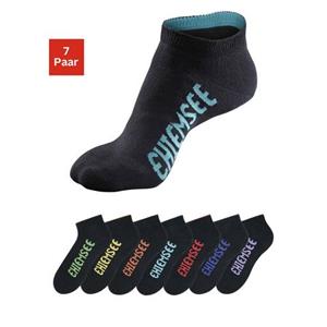 Chiemsee Sneakersokken met gekleurde logo’s (set, 7 paar)