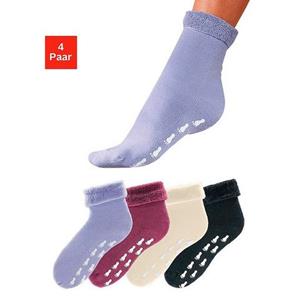 Go in ABS-sokken met antislipzool en frotté (set, 4 paar)