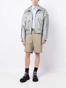 sacai Bermuda shorts met ceintuur - Groen