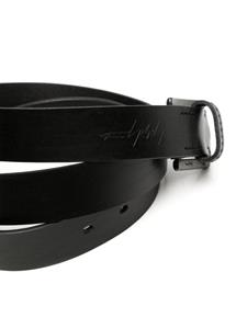 yohjiyamamoto Yohji Yamamoto Riem met logo-reliëf - Zwart