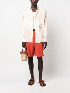 Jacquemus Le Short Meio shorts met ceintuur - Oranje