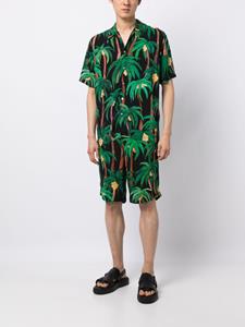 endlessjoy Endless Joy Bermuda shorts met palmboomprint - Zwart