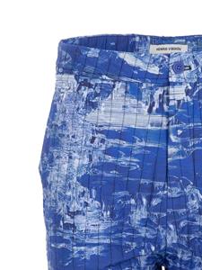 henrikvibskov Henrik Vibskov Shorts met abstracte print - Blauw