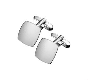 quickjewelshuiscollectiezilver manchetknopen poli/mat zilver gerhodineerd 1320032
