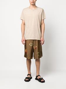 umawang Uma Wang Shorts met fruitprint - Groen