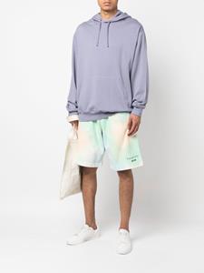MSGM Shorts met logoprint - Groen