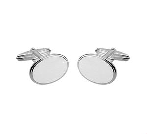 quickjewelshuiscollectiezilver manchetknopen poli/mat zilver gerhodineerd 1321596