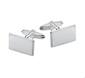 quickjewelshuiscollectiezilver manchetknopen poli/mat zilver gerhodineerd 1321595