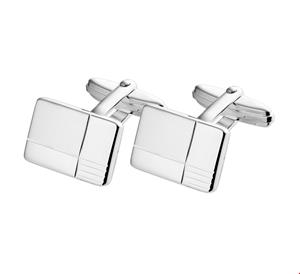 quickjewelshuiscollectiezilver manchetknopen mat gediamanteerd zilver wit 1016679