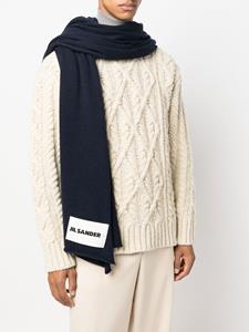 jilsander Jil Sander Kasjmier sjaal - Blauw