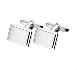quickjewelshuiscollectiezilver manchetknopen poli/mat zilver gerhodineerd 1312963