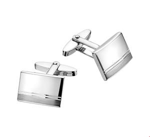 quickjewelshuiscollectiezilver manchetknopen poli/mat zilver gerhodineerd 1320342