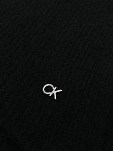 calvinklein Calvin Klein Sjaal met geborduurd logo - Zwart