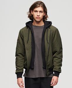 Superdry Mannen Military MA1 Bomberjack met Capuchon Groen Grootte: S