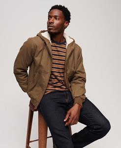Superdry Mannen Vintage Workwear Bomberjack met Capuchon Bruin