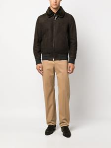 Brioni Jack met lammy kraag - Bruin