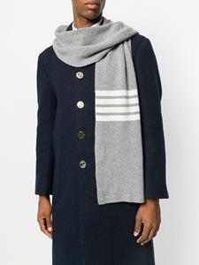 thombrowne Thom Browne Ribbed Cashmere Scarf - Grijs