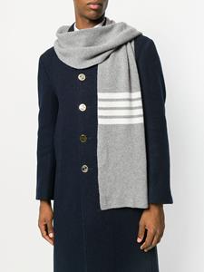 Thom Browne Ribbed Cashmere Scarf - Grijs