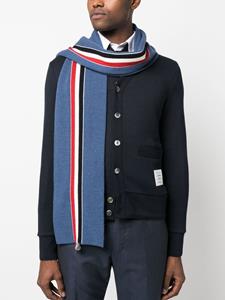 thombrowne Thom Browne Intarsia sjaal - Blauw