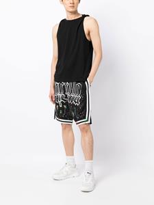 Haculla Basketbalshorts met verfspatten - Zwart
