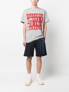 alexandermcqueen Alexander McQueen Trainingsshorts met graffiti-print - Blauw