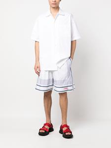 alexandermcqueen Alexander McQueen Gestreepte bermuda shorts - Wit