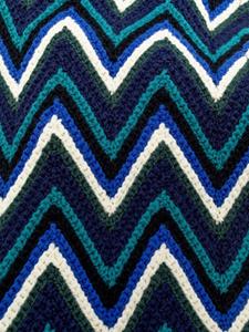 Missoni Sjaal met borduurwerk - Blauw