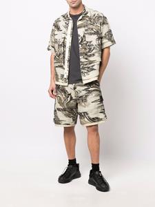 stoneislandshadowproject Stone Island Shadow Project Bermuda shorts met print - Beige