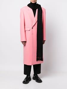 maisonmargiela Maison Margiela Zijden sjaal met geborduurd logo - Zwart