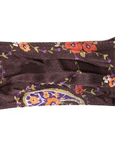 Dsquared2 floral-print silk scarf - Bruin