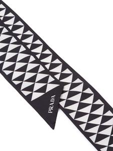 Prada Twill sjaal - Zwart