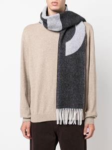 A.P.C. Sjaal met logo - Zwart