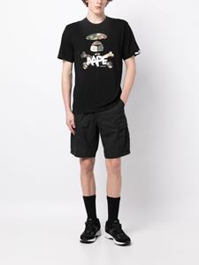 aapeby*abathingape AAPE BY *A BATHING APE Bermuda shorts met logopatch - Zwart
