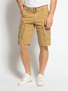 Geo Norway Cargoshorts Geo Norway Herren Shorts PASSPARTOUT (mit abnehmbarem Gürtel) Shorts, kurze Hose, unifarben