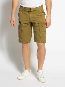 Geo Norway Cargoshorts Geo Norway Herren Shorts PASSPARTOUT (mit abnehmbarem Gürtel) Shorts, kurze Hose, unifarben