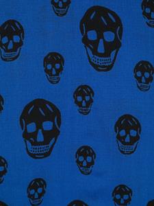 alexandermcqueen Alexander McQueen Sjaal met doodskopprint - Blauw