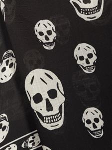 alexandermcqueen Alexander McQueen Sjaal met doodskopprint - Zwart