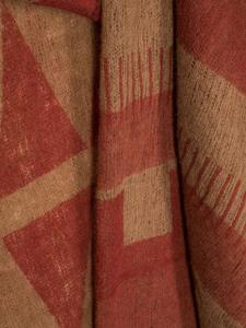 MOULETA Sjaal met geometrisch patroon - Bruin