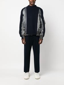 sacai Bomberjack met vlakken - Blauw